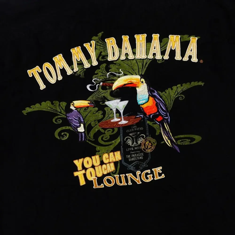 Tommy Bahama You Can Toucan Lounge Leaf Silk Hawaiian Camp Button Up Shirt Large - Picture 1 of 5